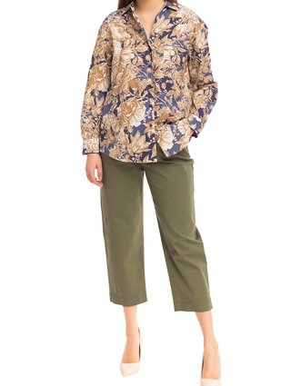 Зелені брюки WEEKEND MAX MARA : фото 3 - Invogue