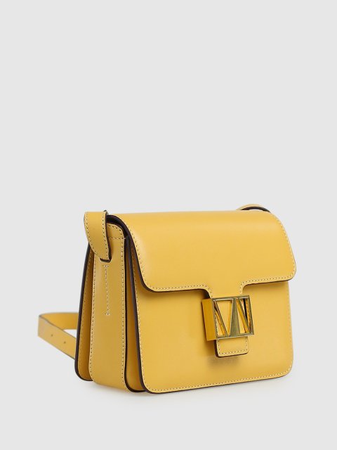 Жёлтая сумка MANU ATELIER: фото 3 - Invogue