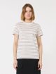 Бежева футболка в смужку Max Mara з бавовни: фото 2 - Invogue