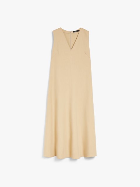 Пісочна сукня Weekend Max Mara з віскози та льону: фото - Invogue