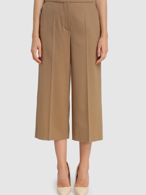 Бежевые брюки MAX MARA: фото 3 - Invogue