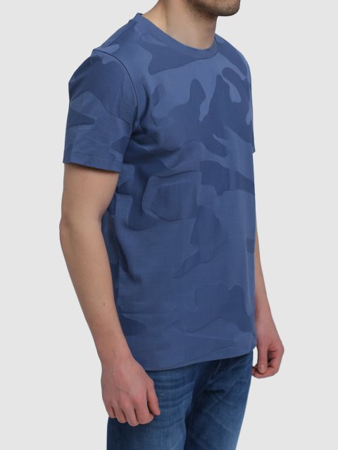 Синяя футболка BOSS: фото 3 - Invogue