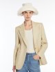 Пісочний жакет Weekend Max Mara з бавовни та льону: фото 4 - Invogue