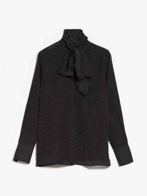 Чёрная рубашка MAX MARA: фото - Invogue