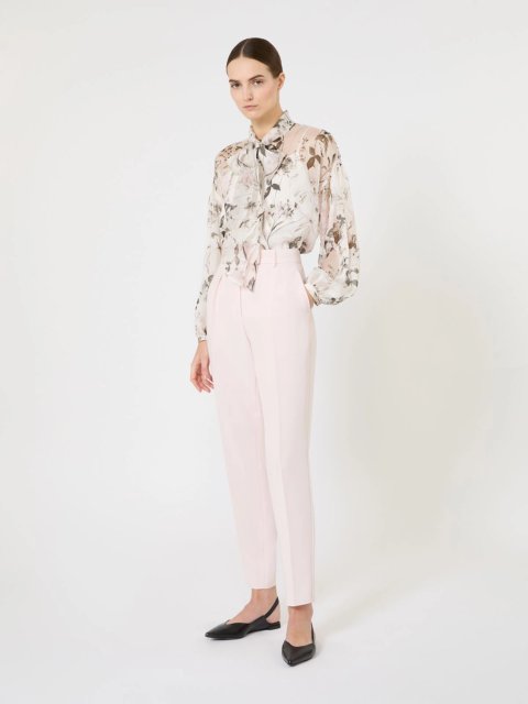 Біла блуза MAX MARA з шовкового шифону: фото 1 - Invogue