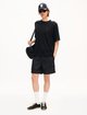 Черная футболка Kenzo из льна и хлопка: фото 1 - Invogue