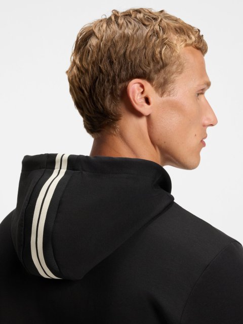 Чёрный свитшот BOSS из хлопка: фото 4 - Invogue