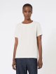 Кремова футболка MAX MARA з атласу: фото 2 - Invogue