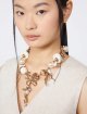 Золотисте кольє Weekend Accessories з металу та рафії: фото 1 - Invogue