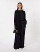 Темно-сині брюки MAX MARA з вовняного трикотажу: фото 1 - Invogue
