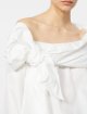 Біла блуза MAX MARA з бавовняного попліну: фото 4 - Invogue