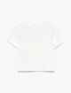 Біла футболка EMPORIO ARMANI KIDS з еластичної бавовни: фото 1 - Invogue