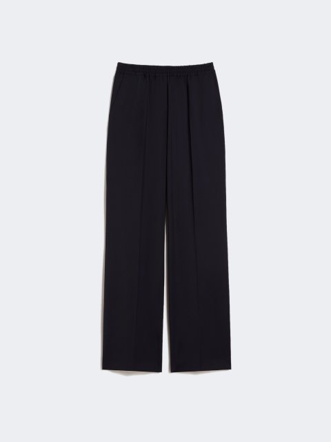 Темно-сині брюки WEEKEND MAX MARA з чистої вовни: фото - Invogue