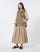 Гірчичний плащ WEEKEND MAX MARA укорочений: фото 1 - Invogue
