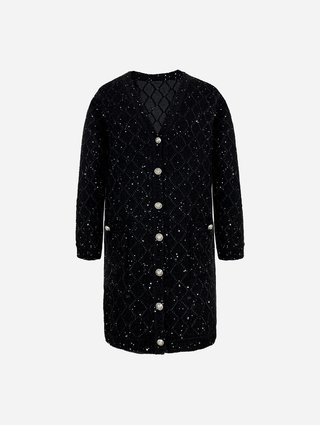 Чёрный кардиган THELAURENT из акрила: фото - Invogue