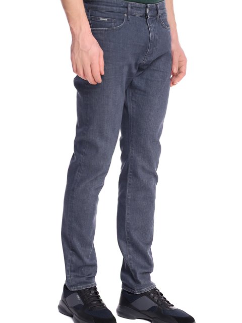 Серые джинсы BOSS: фото 3 - Invogue