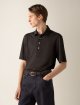 Темно-коричнева футболка-поло Zegna з льону: фото 1 - Invogue