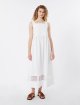 Біла сукня з мереживом Weekend Max Mara з бавовни: фото 1 - Invogue