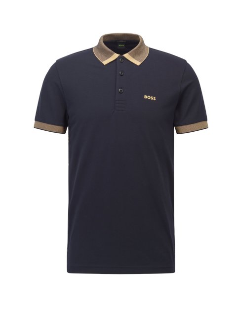 Темно-синее поло BOSS: фото - Invogue