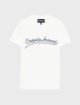 Біла футболка Emporio Armani з бавовни з вишивкою: фото - Invogue