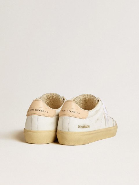 Білі снікерси Golden Goose шкіряні: фото 2 - Invogue