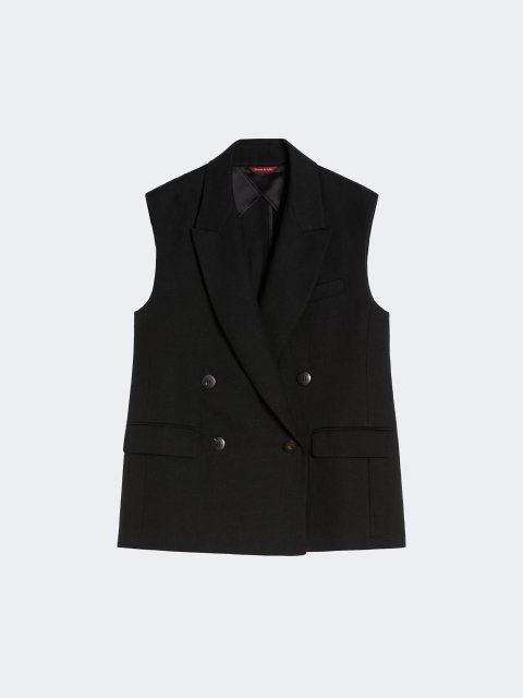 Чорний жилет Max Mara з льону: фото - Invogue