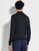 Темно-синее поло ZEGNA из кашемира и шелка: фото 2 - Invogue