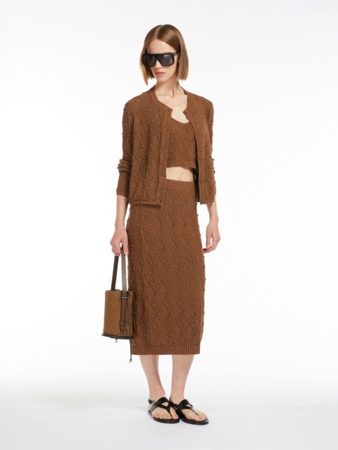 Коричневий топ MAX MARA : фото 4 - Invogue