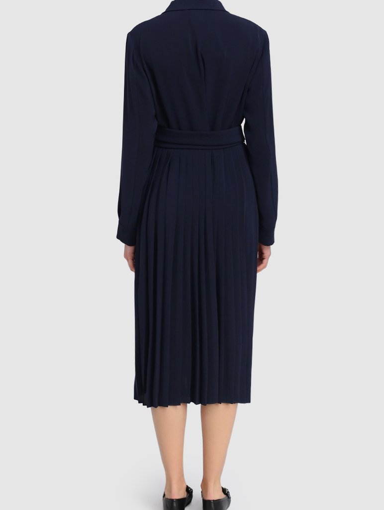 Синее платье MAX MARA: фото 2 - Invogue
