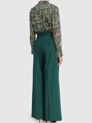 Зелёная рубашка MAX MARA: фото 2 - Invogue