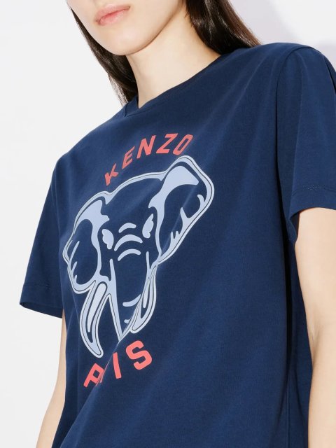 Синяя футболка KENZO: фото 3 - Invogue