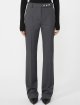 Тёмно-серые брюки SPORTMAX из шерсти: фото 2 - Invogue
