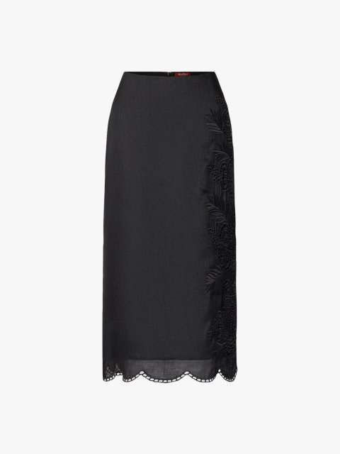 Черная юбка Max Mara прямого кроя: фото - Invogue