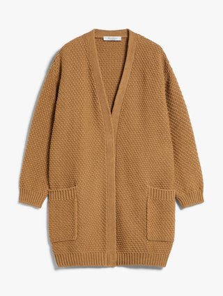 Коричневий кардиган Max Mara вільного крою: фото - Invogue
