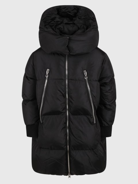 Чорна куртка MM6 MAISON MARGIELA KIDS : фото - Invogue