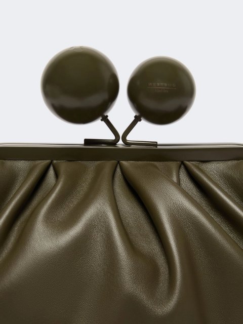 Сумка цвета хаки Pasticcino Weekend MaxMara из кожи наппа: фото 4 - Invogue