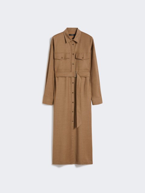 Коричнева сукня WEEKEND MAX MARA з вовни: фото - Invogue