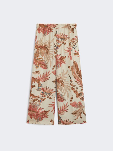 Брюки з принтом WEEKEND MAX MARA шовкові: фото - Invogue