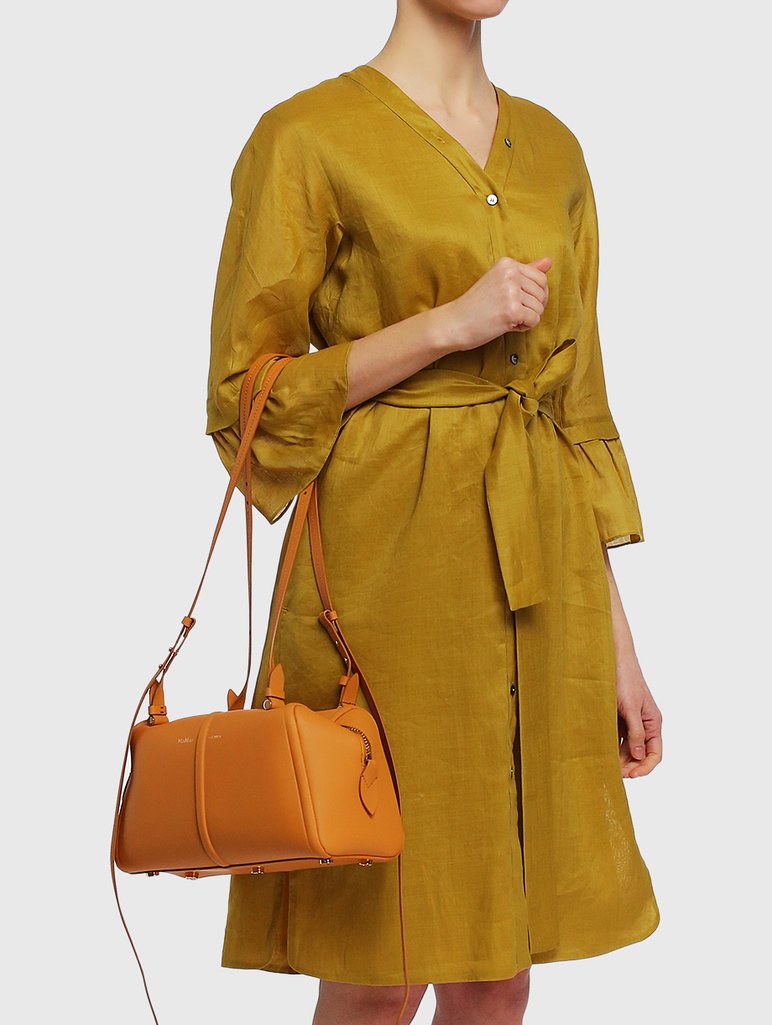 Розовая сумка MAX MARA: фото 2 - Invogue