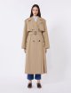 Світло-коричневий плащ WEEKEND MAX MARA з суміші бавовни: фото 2 - Invogue