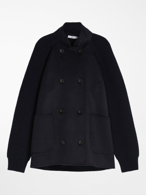 Синее  пальто MAX MARA: фото - Invogue