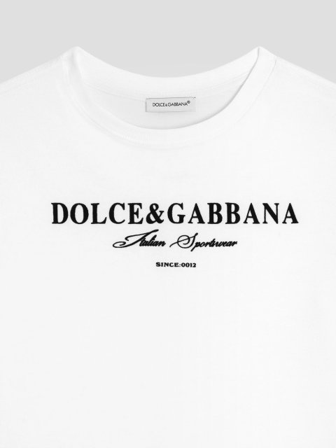 Футболка дитяча з джерсі з принтом Dolce&Gabbana: фото 2 - Invogue
