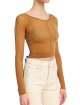 Коричневый топ HELMUT LANG: фото 3 - Invogue