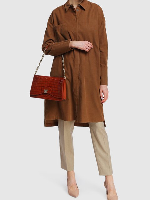 Красная сумка MAX MARA: фото 1 - Invogue