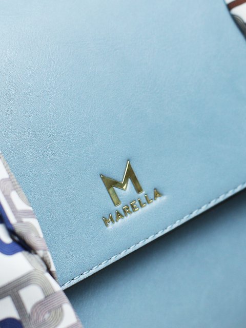 Голубая сумка MARELLA: фото 6 - Invogue