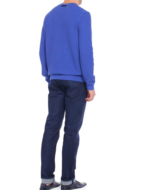 Синий свитер BOSS: фото 4 - Invogue