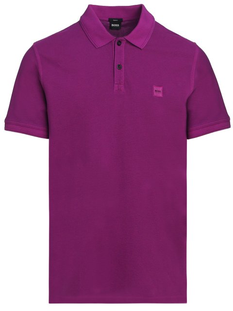 Фиолетовое поло BOSS: фото - Invogue