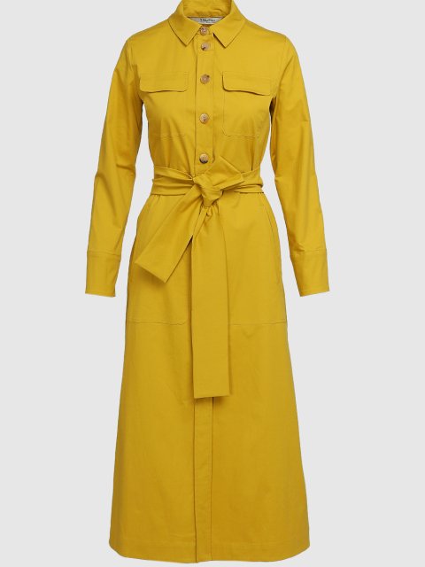 Жёлтое платье MAX MARA: фото - Invogue