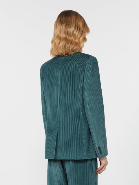 Зелений жакет WEEKEND MAX MARA оксамитовий: фото 3 - Invogue