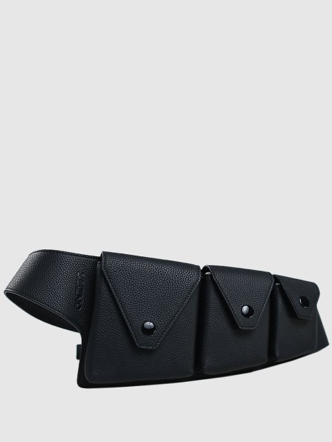 Чёрный ремень KENZO: фото - Invogue